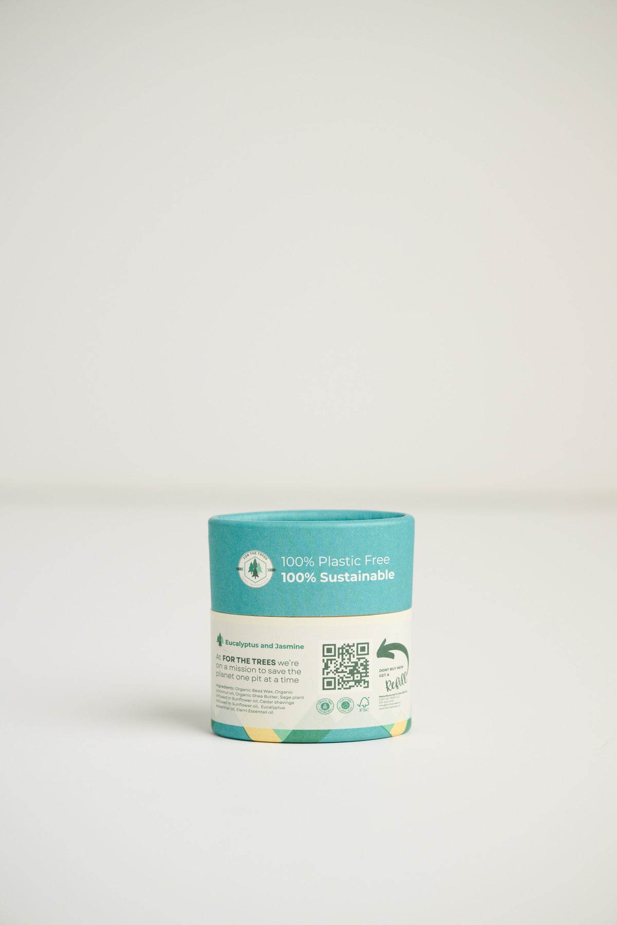 Refill: Eucalyptus and Jasmine "Travel Size" All Natural Deodorant (1.80z)