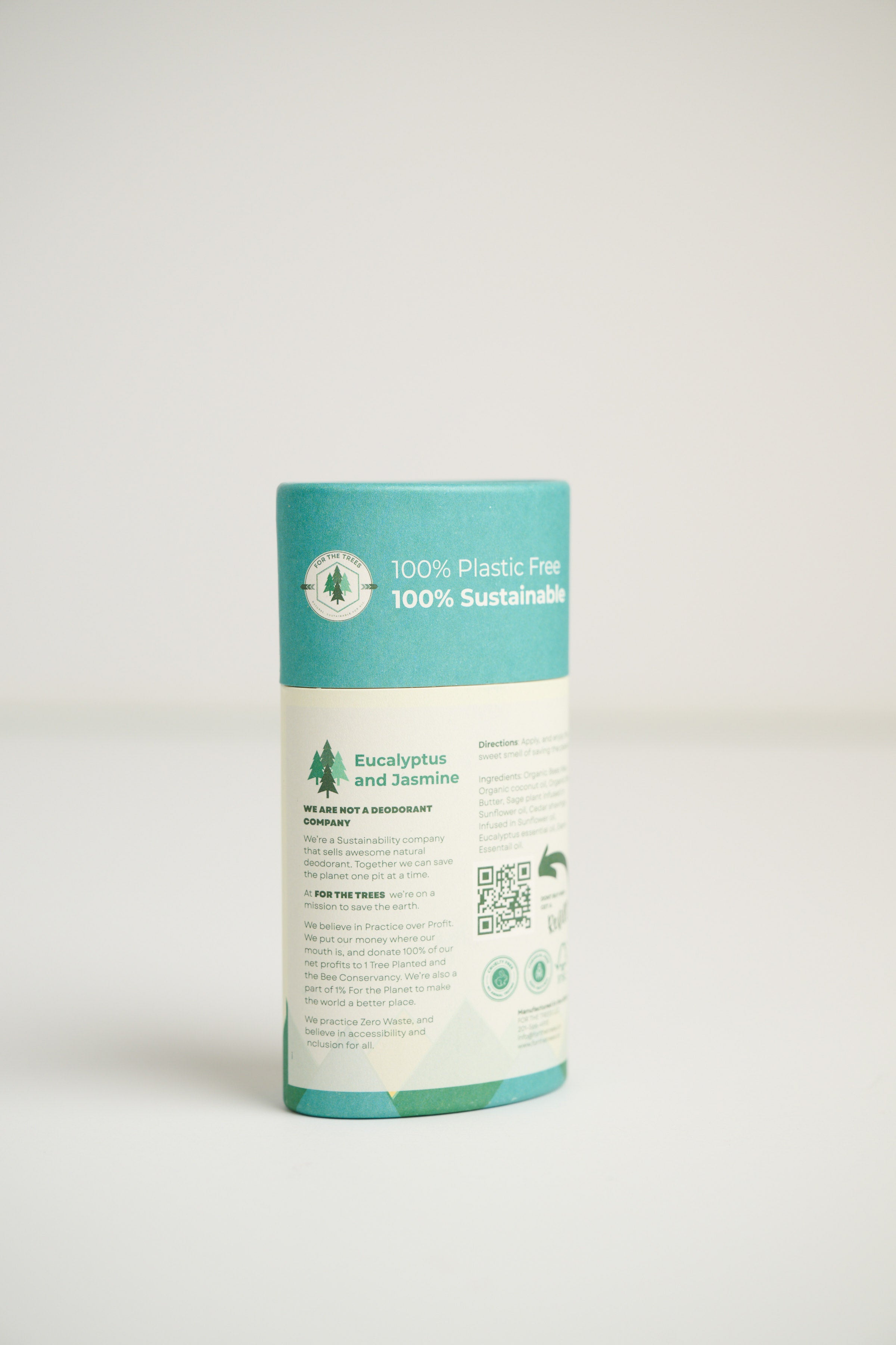 Eucalyptus and Jasmine All Natural Deodorant (Regular Size, 2.9oz)