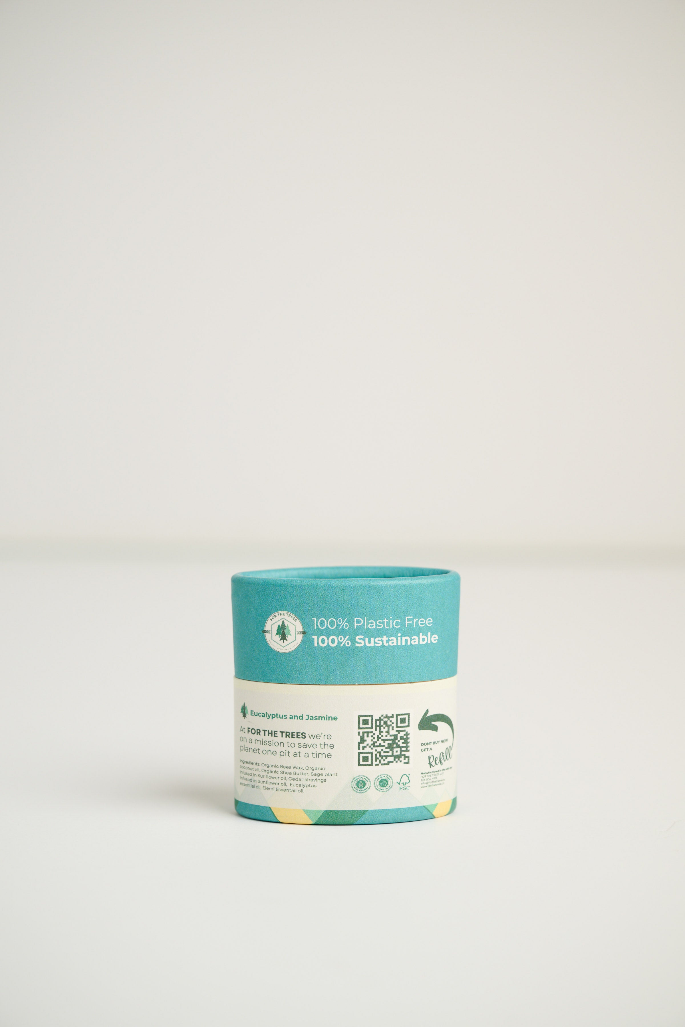 Eucalyptus and Jasmine "Travel Size" All Natural Deodorant (1.8oz)