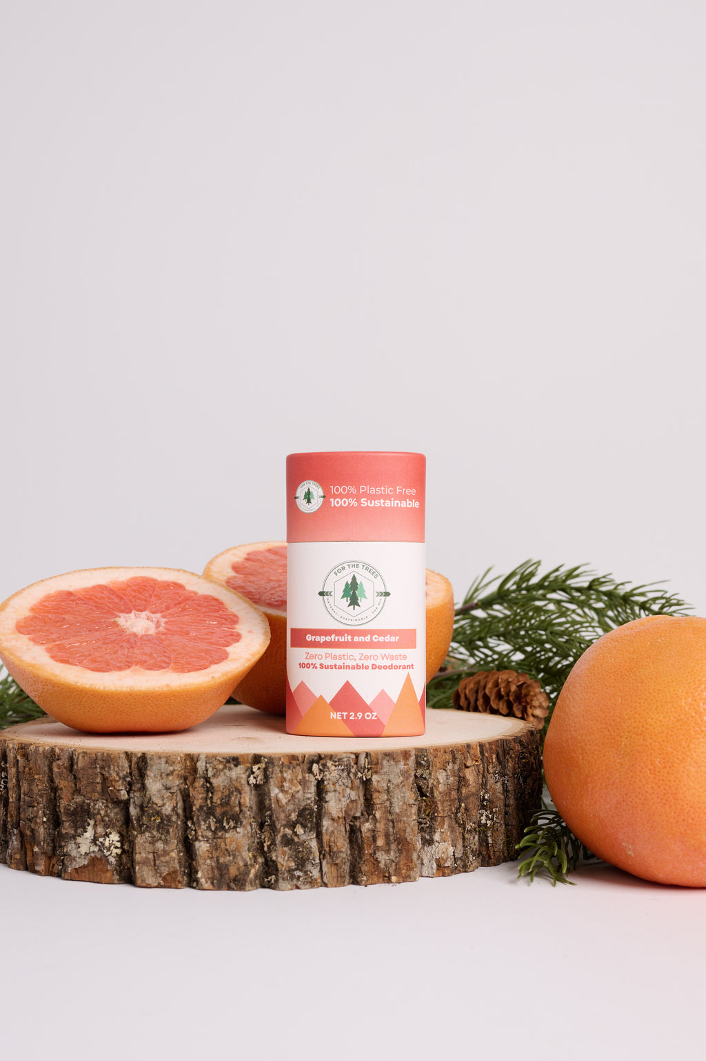 Grapefruit and Cedar All Natural Deodorant (Regular Size, 2.9oz)