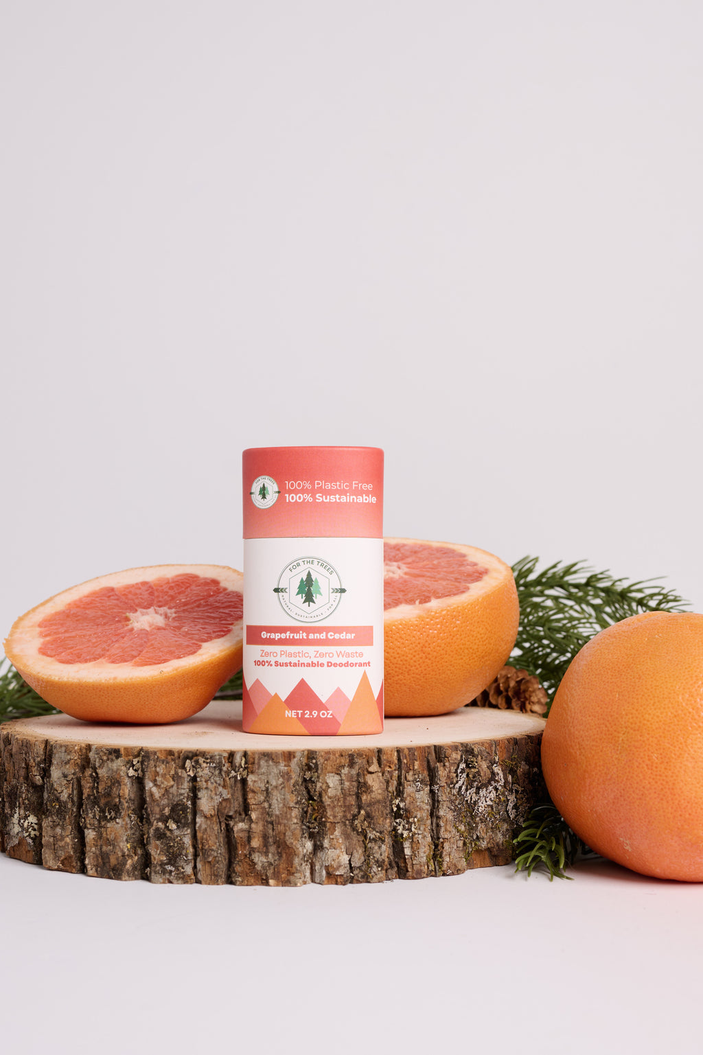 Grapefruit and Cedar All Natural Deodorant (Regular Size, 2.9oz)